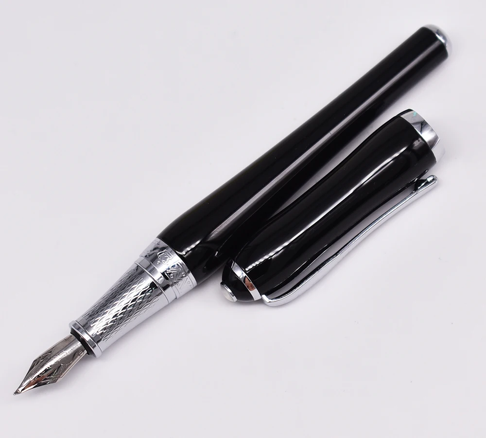 Duke Elegante Kalligraphie Brunnen Stift Klassischen Gebogen Nib Schreiben Geschenk Stift, Schwarz Farbe Business Office Home Liefert