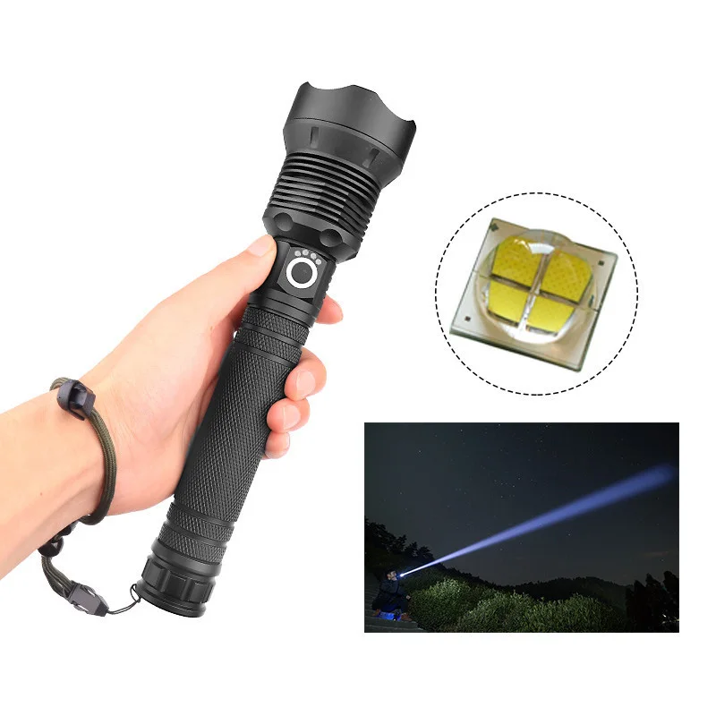 

120000 Lumens Output Flashlight CREE XLamp XHP70.2 LED For A Maximum Lamp Zoom Torch Use 18650 26650 Rechargeable Battey