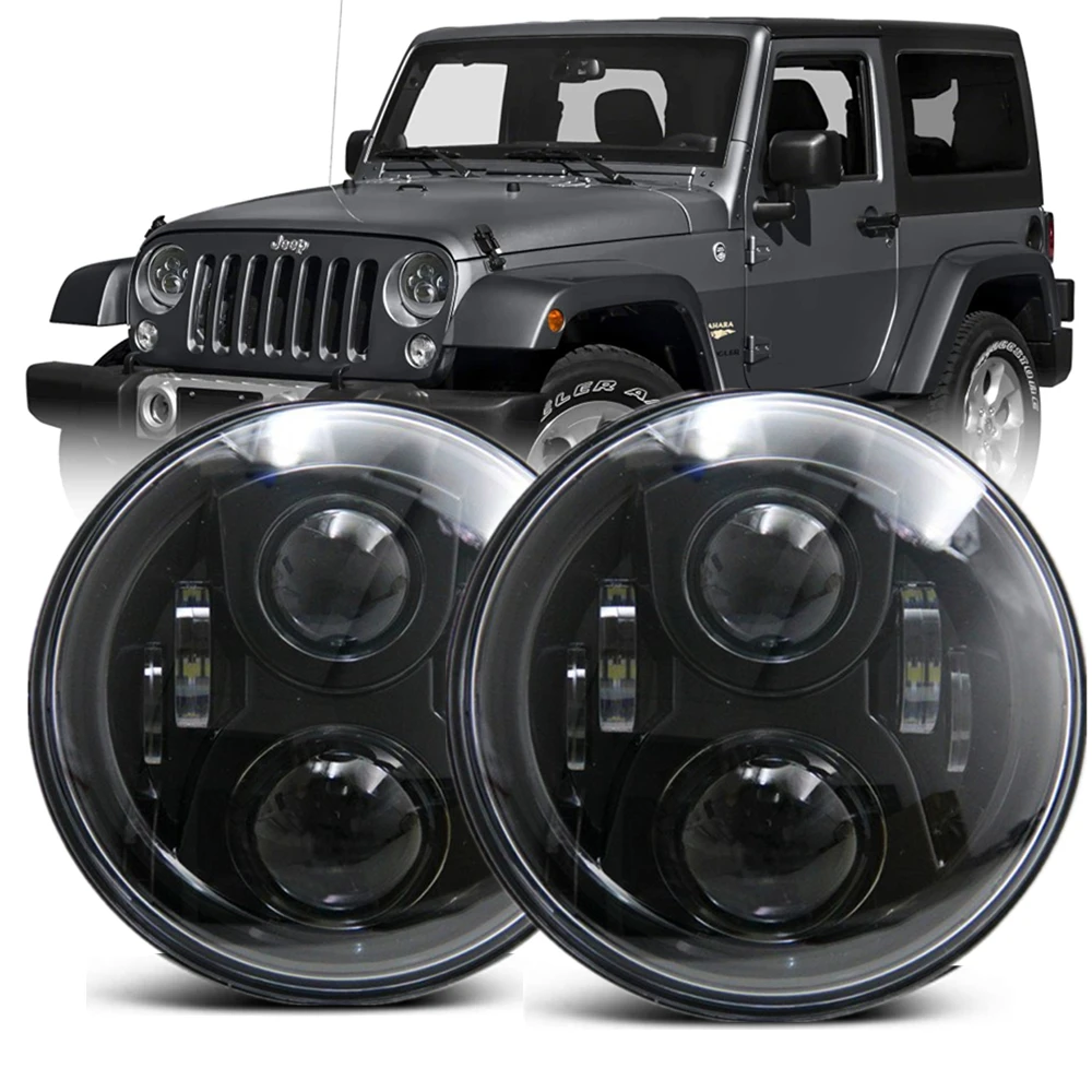 

60W 7inch LED Headlight For Classic Car Ford F100 1969-1979 For Jeep Wrangler JK TJ CJ Front Bumper Light Accessories