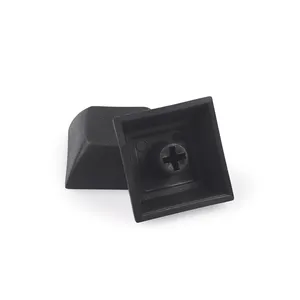 Grosir DSA Kosong 1u 1.4 mm PBT Penutup Tombol Keyboard Mekanis Tutup Bola Pendek Warna Transparan Hitam Putih Merah Muda untuk Sakelar MX 12 keycaps penjualan terbaik hitam - №