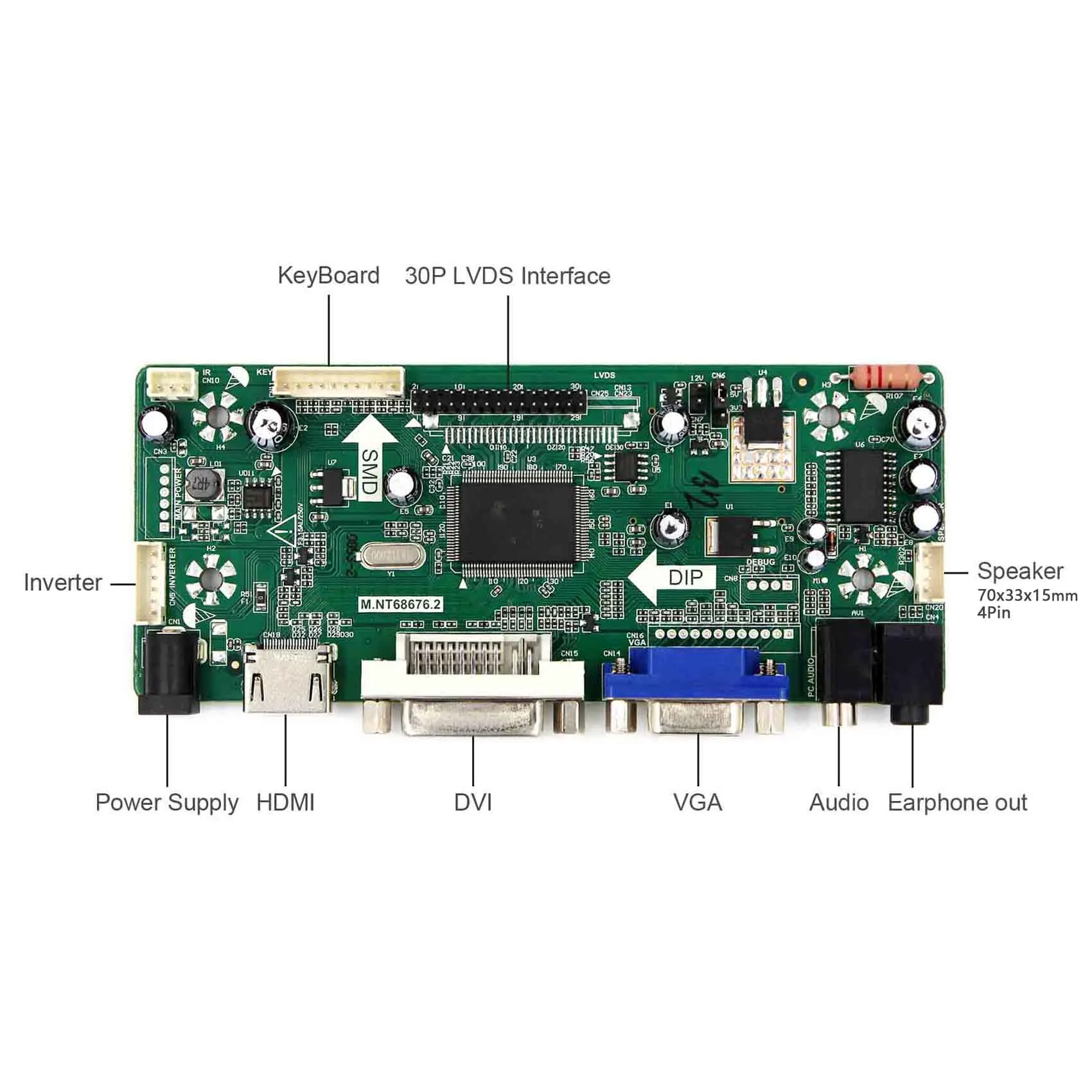 LCD Controller Board G1170EG01 Masukan Video: H DMI DVI VGA LCD 17Inch 1280X1024 Tampilan Layar LCD