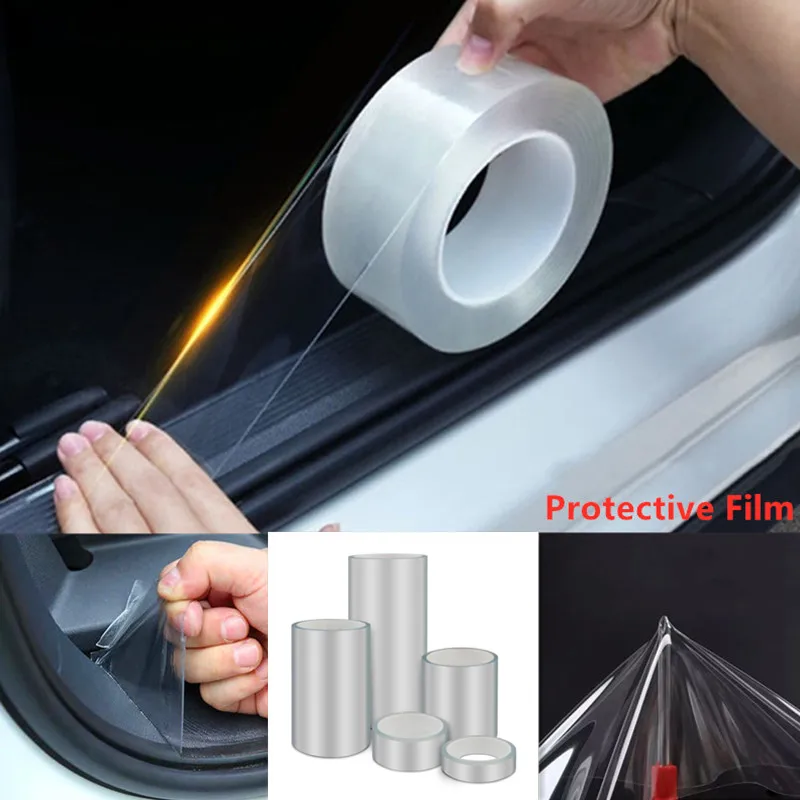 

Universal Car Anti-collision Strip Nano Tape Scratchproof Car Threshold Transparent Film Door Edge Rim Protective Car Stickers