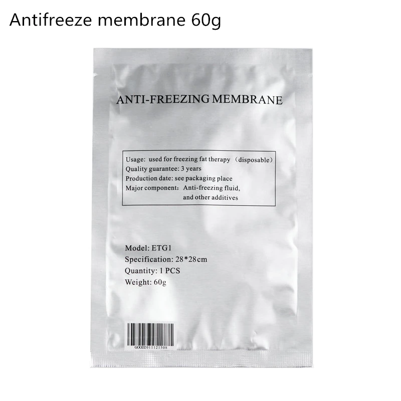 20 sztuk/paczka Anti Freeze membrana Film do krioterapii liposukcja zamrażanie kawitacji chłodzenie odchudzanie klocki z przeciw zamarzaniu żel