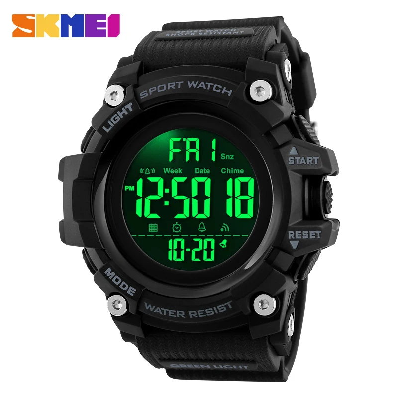 SKMEI Multifunction Fitness Watches Top Brand Outdoor Sport Smart Watch Men 5Bar Waterproof Digital Watch reloj hombre 1227/1384