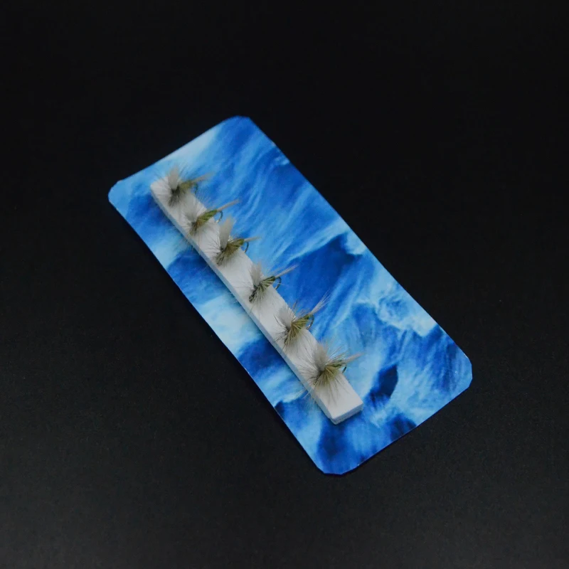 CONTEMPLATOR 6pcs/box 14# Baetis Parachute olive body dry flies bait simulating baetises hatches surface water fly fishing lures