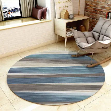 Modern Minimalist Round Carpet for Computer Desk Chair, Chair Cushion, Balcony Hanging Basket, Coffee Table Mat