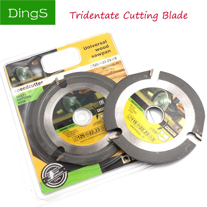 

1pcs 115/125mm Carbide Circular Saw Blade Multitool Grinder Saw Disc Tipped Woodworking Chain Plate Blades Wood Cutting Disc