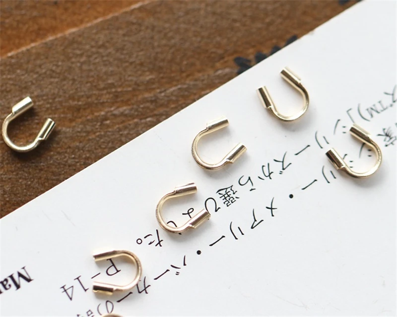 14K Gold Filled Kabel-Drahtschützer für Schmuckherstellung, handgemachtes DIY-Zubehör, Goldschmuckkomponenten – Detail 26