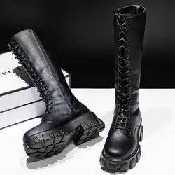 Sexy High Boots Knee-high Pu Boots High Heels for Women Fashion Shoes 2021 Spring Autumn Booties Female Size 35-43 Fur Boots