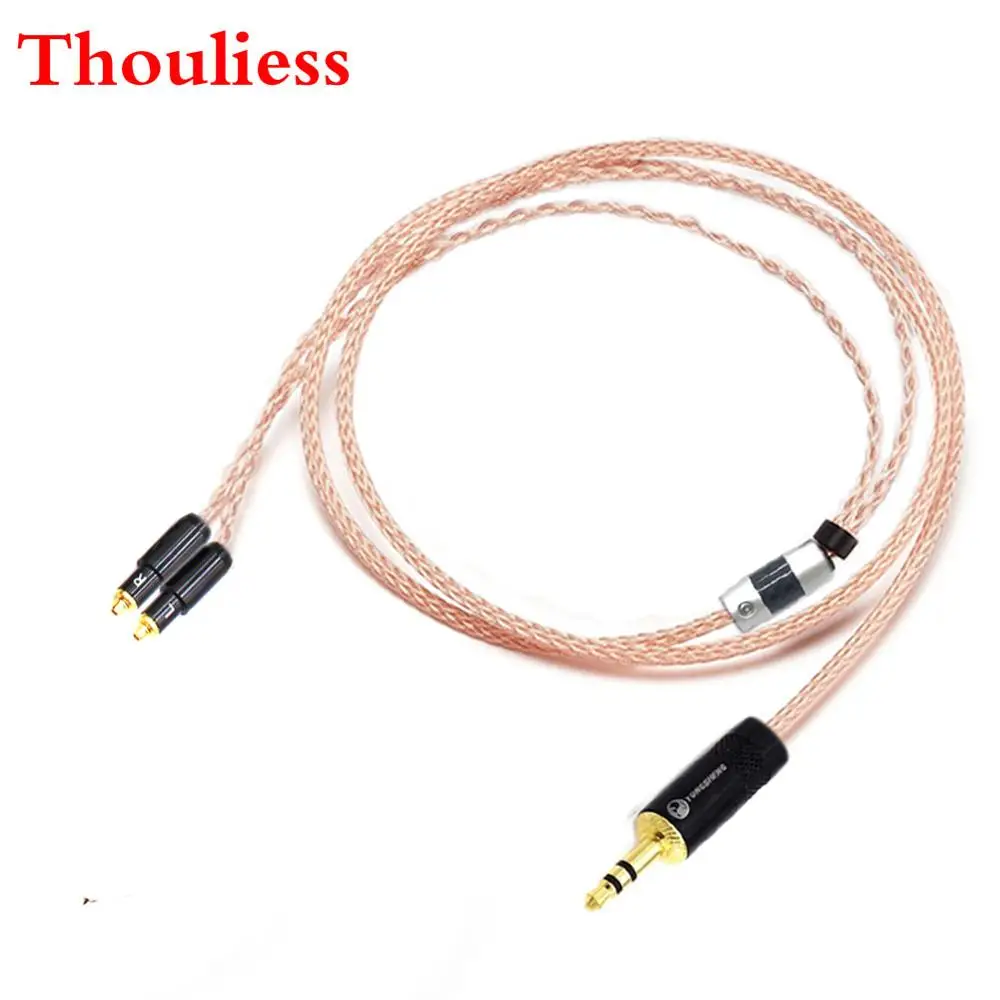 

Thouliess DIY 2.5/3.5/4.4mm Balanced Single Crystal Copper Headphone Upgrade Cable for SRH1540 SR0 SRH1840 SRH1440 Headphones