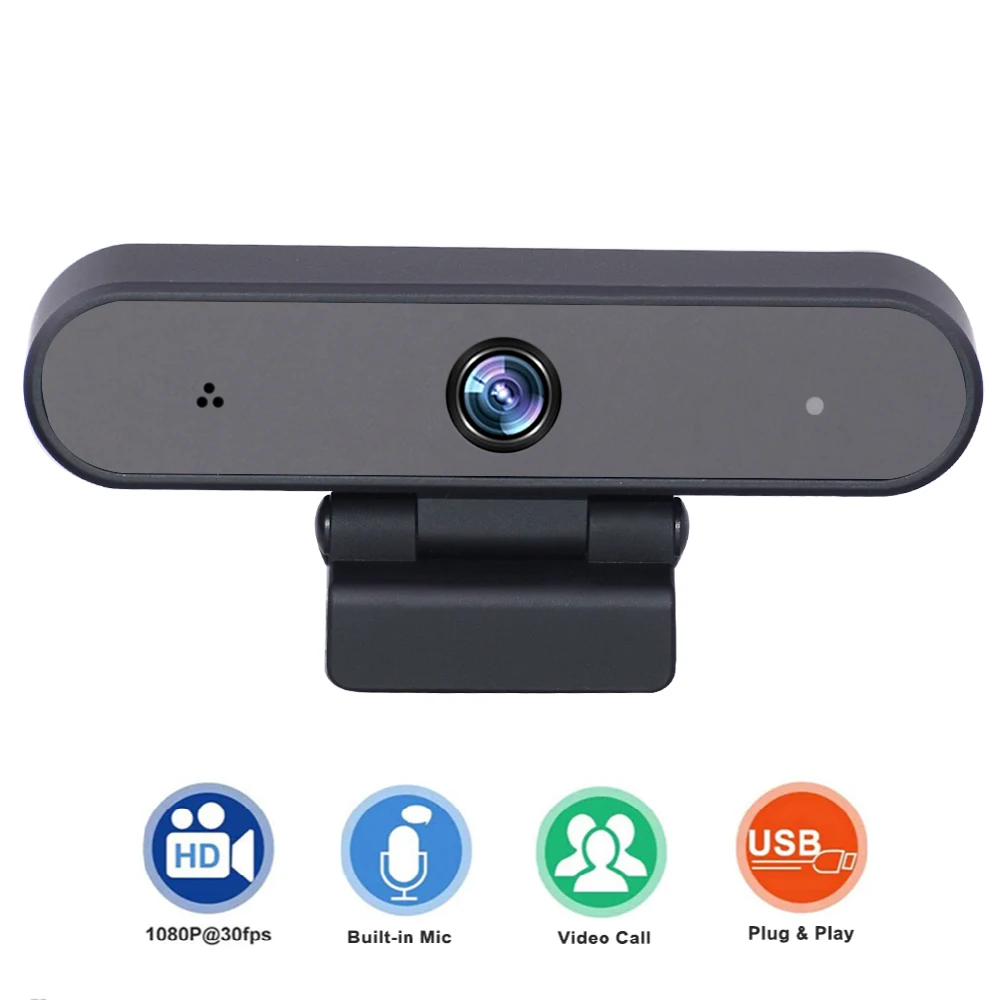 1080P Web Camera 1920 x 1080 HD Webcam USB2.0 Microphone CMOS sensor for Computer PC Laptop Video Conferencing Netmeeting Webcam