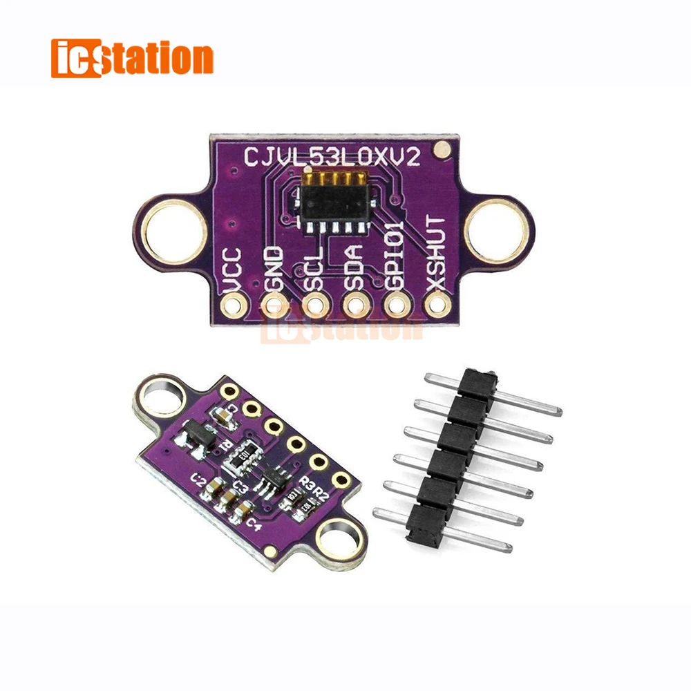 VL53L0X Time-of-Flight (ToF) Laser Ranging Sensor Breakout 940nm GY-VL53L0XV2 Laser Distance Module I2C IIC