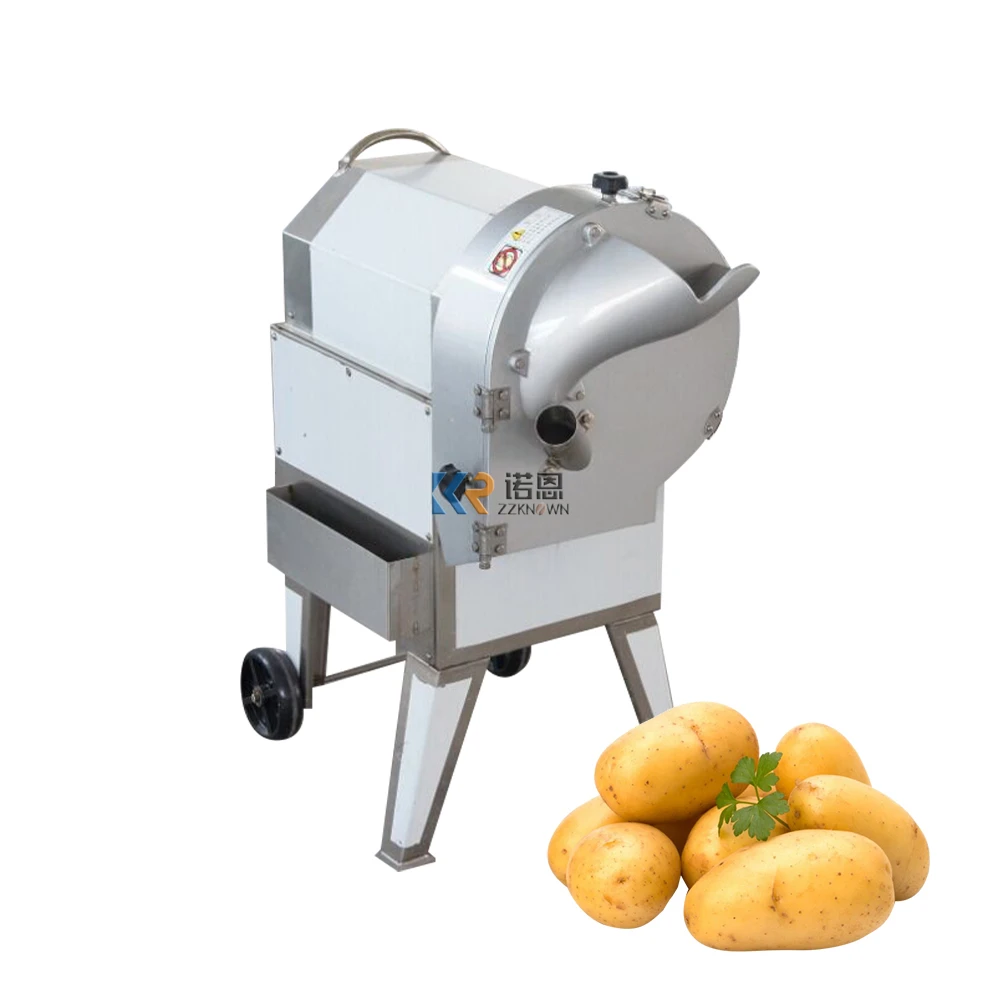 1000kg/H Multi Function Vegetable Cutter for Root Vegetable Fruit Slicer Shred Cube Cutting Potato Onion Chopper Cutter Machine