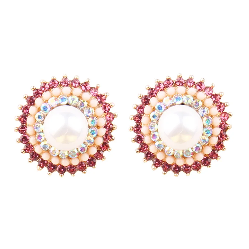 Boho Ethnic Fringe Opal Stud Earrings 2020 Handmade Beads Statement Earrings Party Stud Earrings christmas Gift Wholesales
