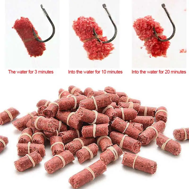 New Hot 1 Bag Fishing Bait Smell Grass Carp Baits Fishing Baits Lure Formula Insect Particle Rods Fishy Smell Of Artificial Bait