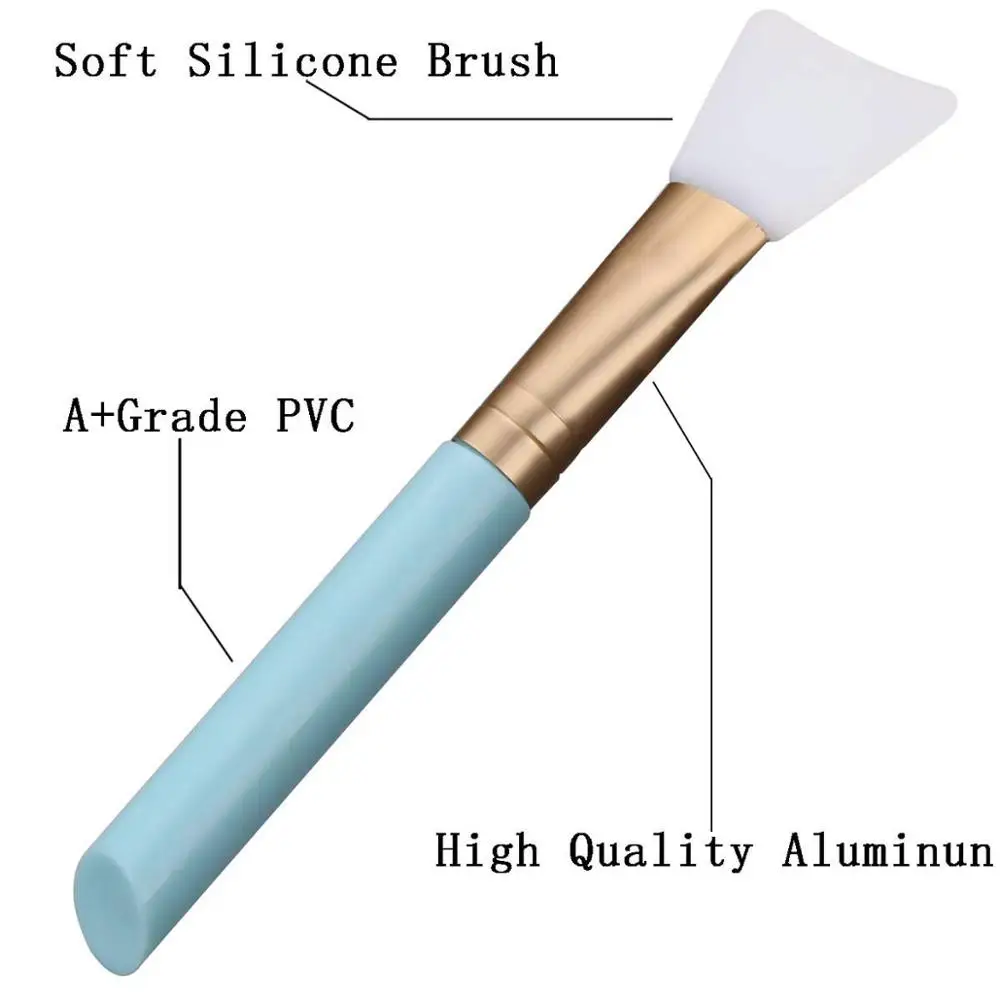 5PCS Silicone Face Mask Brush Mask Beauty Tool Soft Silicone Facial Mud Mask Applicator DIY Beauty Make Up Brushes