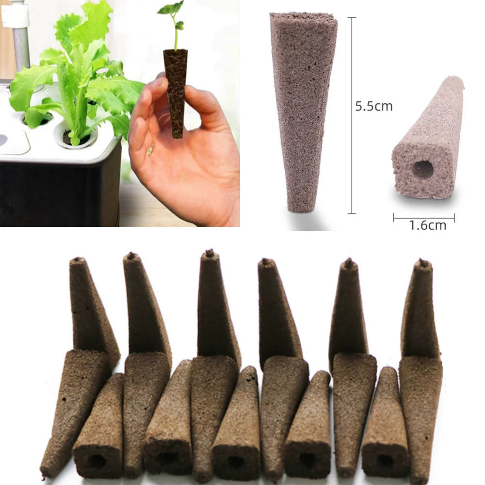 50Pcs Growing Sponge Seed Germination Pod Replacement Root Growing Sponge Kit Supplemental Pod Hydroponic Indoor Garden Planting