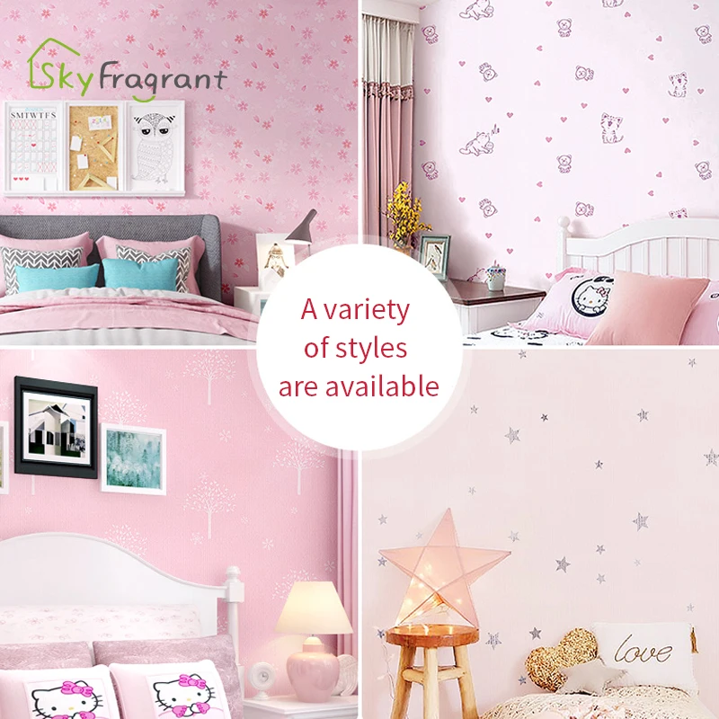 Ins Girl Room Decoration Wallpapers Self Adhesive Water Proof Wall Stickers Warm Bedroom Desktop Wardrobe Home Decor Sticker