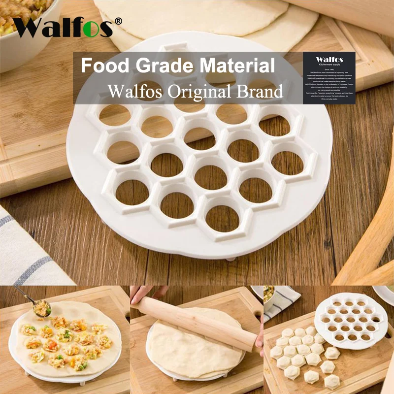 

Walfos Dumpling Mould Dumplings Maker Ravioli Mold DIY Pastry Dumpling Pressure Gadget Russian Pelmeni Maker Kitchen Accessories