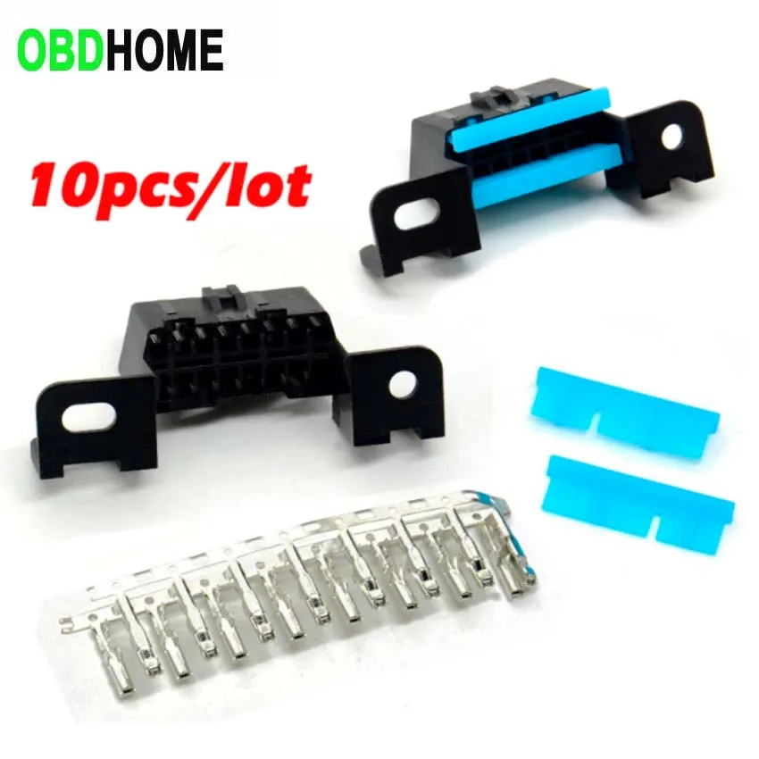 10pcs/lot 16pin Replacement J1962 OBD2 Female Angle Connector OBD Female Wire Sockets Connector Obd Adapter for Buick Series Car