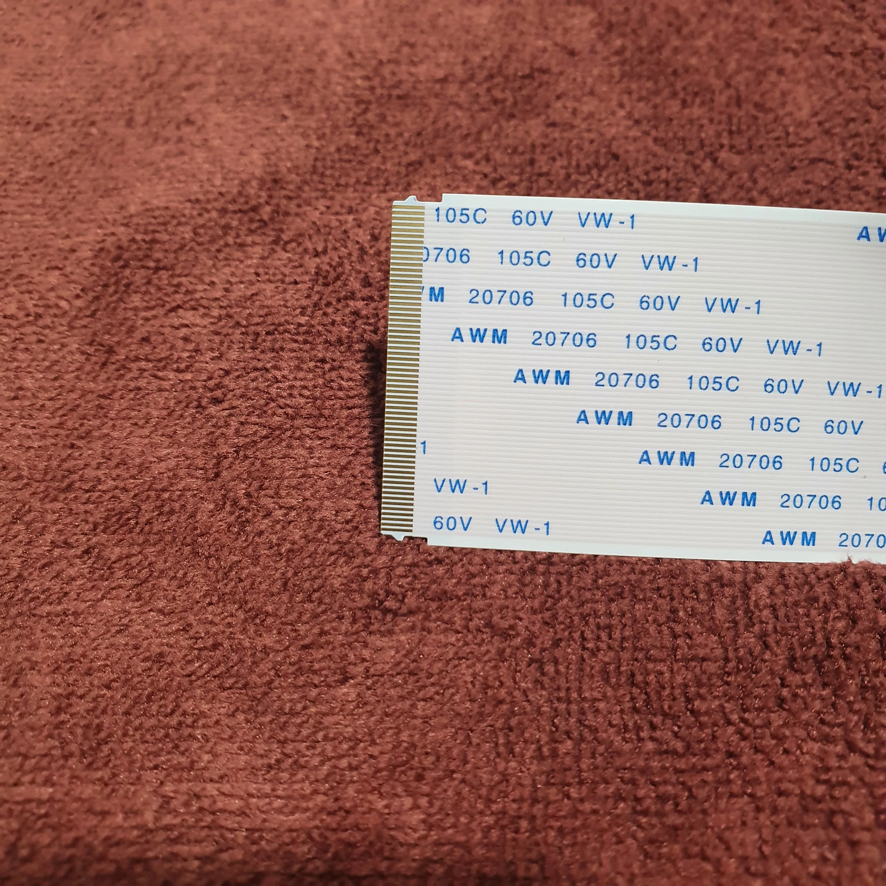 جديد المنطق مجلس موصل مطلية بالذهب 60 دبوس طول يمكن اختيار 0.5 مللي متر تباعد FFC FPC AWM 20861 AWM 20276 Coplanar