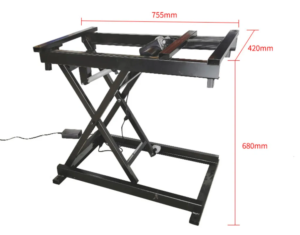 Electric tea table lifting frame wireless remote control tea table lifting iron frame electric table lifting accessories