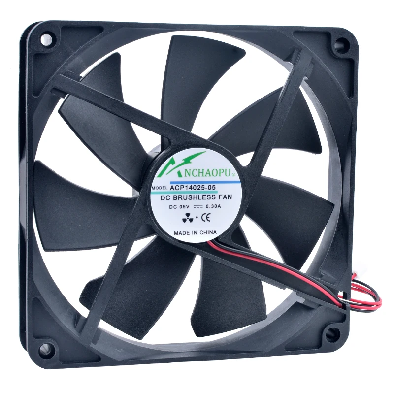 ACP14025 14cm 140mm fan 140x140x25mm DC5V 12V 24V 2pin Cooling fan suitable for PC case power supply router inverter