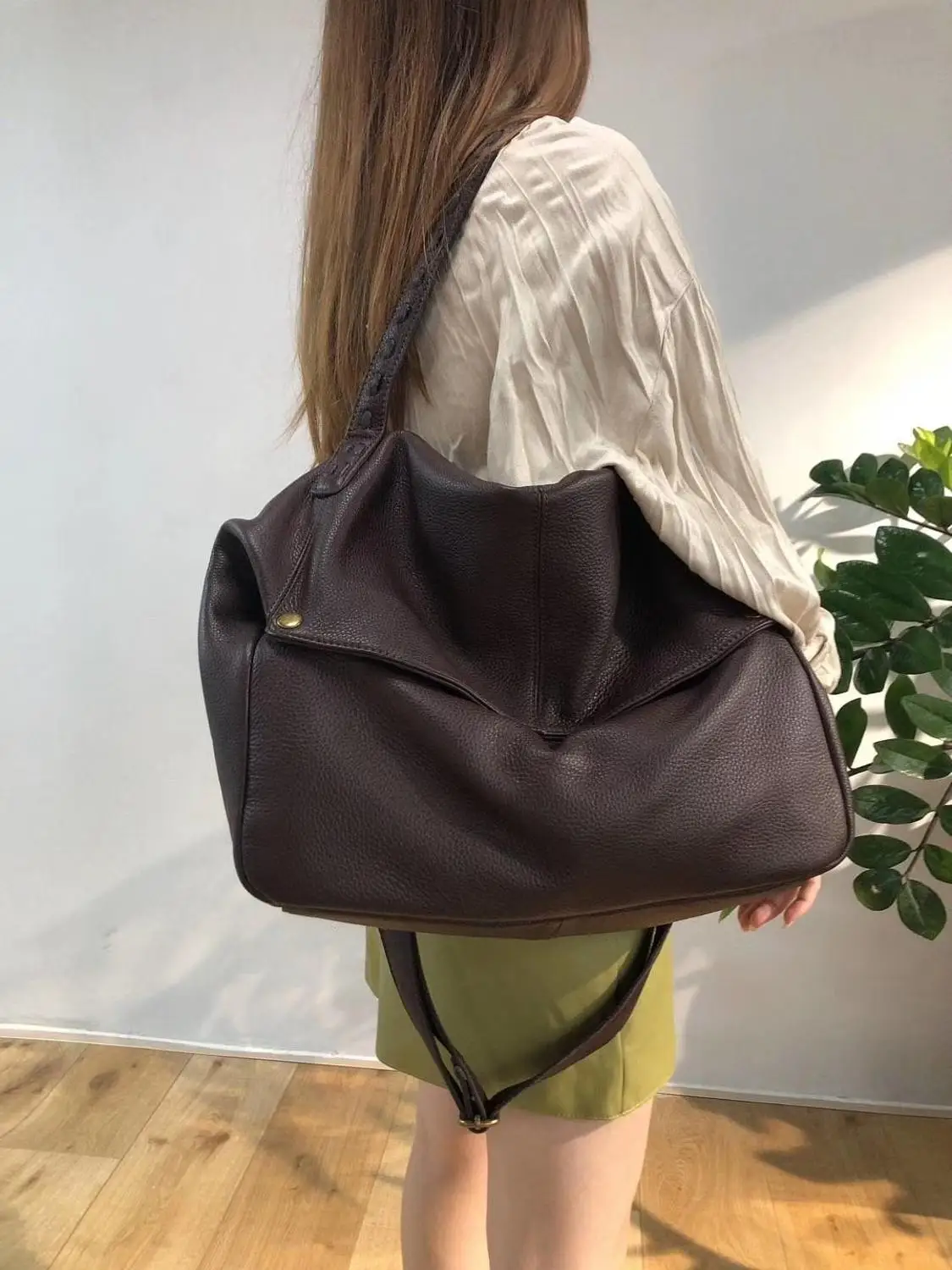 Woman Handbags Natural Genuine Leather Bag Female Portable Shoulder Crossbody Bags High Quality Casual Tote Women Large Capacity