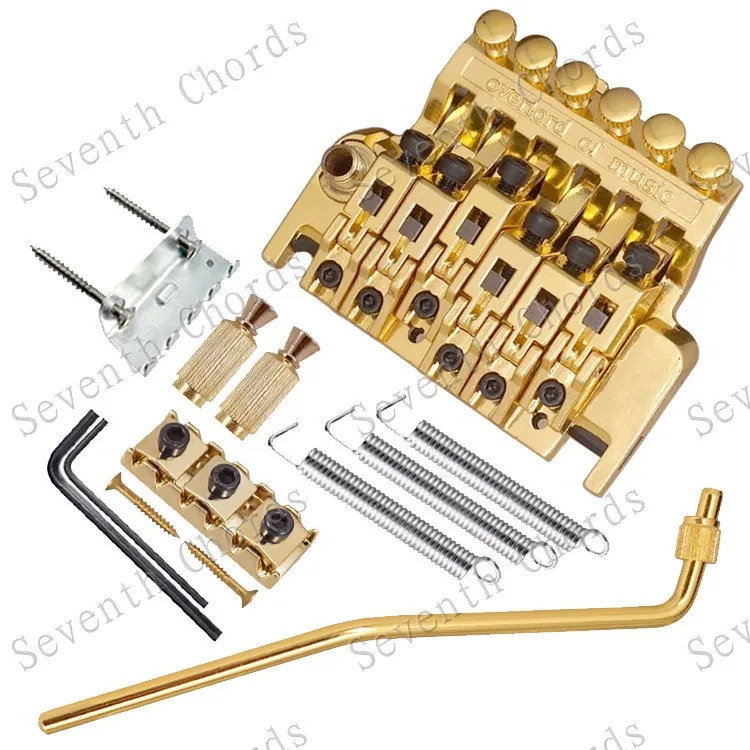 

Gold Electric Guitar Tremolo Bridge, Double Locking Assembly Systyem Tremolo Bridge - BL-3-GD
