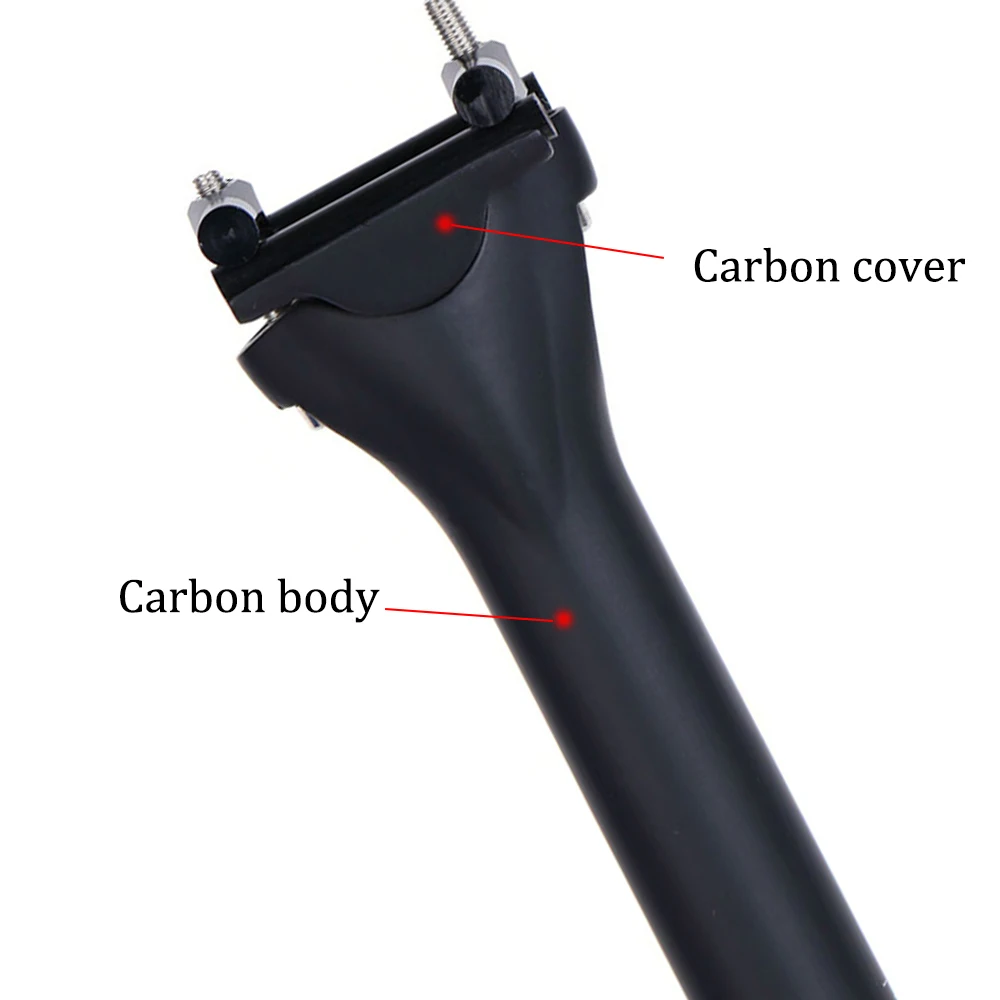 ELITAONE Faser Carbon Fahrrad Sattelstütze MTB/Rennrad Sattelstütze UD Matt 27,2/30,9/31,6mm Fahrrad Teile – Detail 9