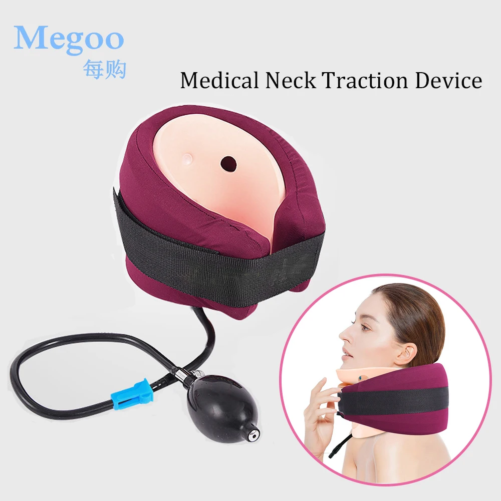 

U Type Inflatable Cervical Neck Traction Device Pain Stress Relief Neck Stretcher Medical Cervical Spine Posture Correct Tractor