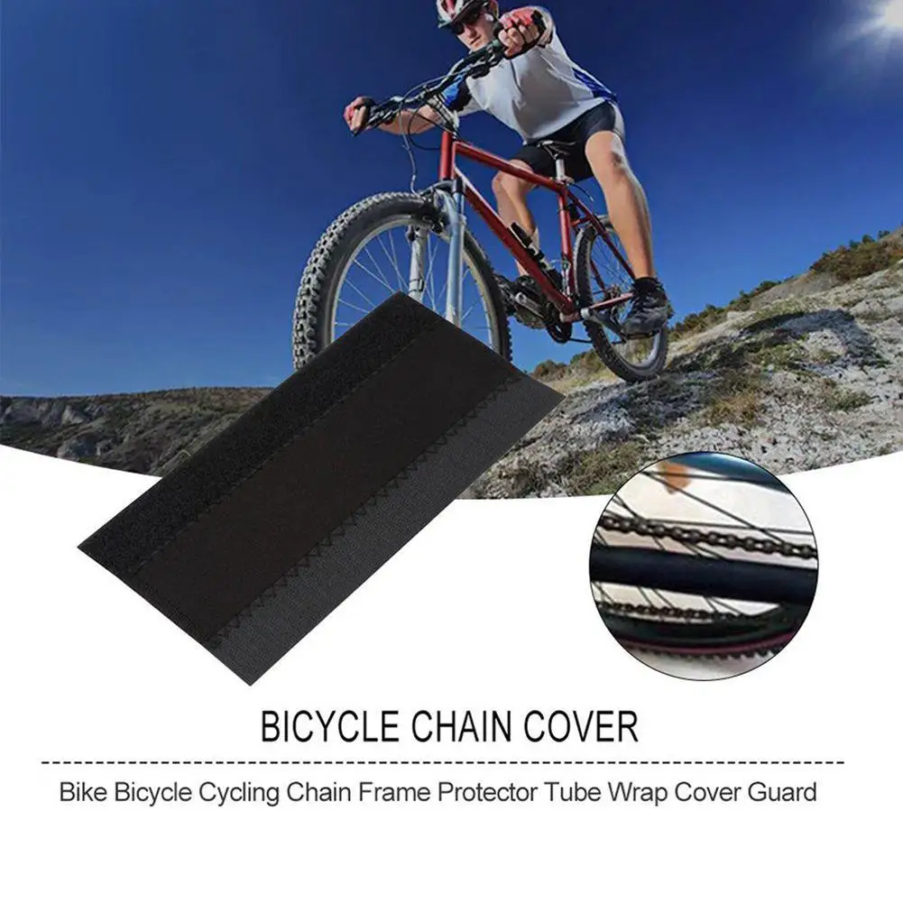 2PCS Bicycle Frame Protection Ultralight MTB Bike Frame Protector Chain Rear Fork Guard Cover Cycling Chain Cover Black