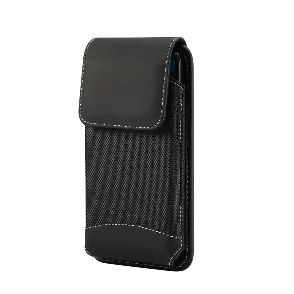 

Oxford Cloth Pouch Case For Samsung Galaxy S24 S23 S22 Ultra Waist Bag Belt Clip Holster Cover For iPhone 15 14 13 12 11 Pro Max