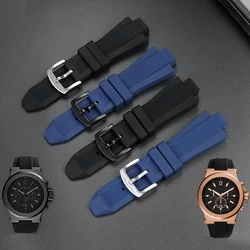 For MK Series MK8184 MK8152 MK9020 MK8730 MK8761 8295 8296 8445 Rubber Watchband Convex Silicone 29*13mm Mens Strap Black Blue