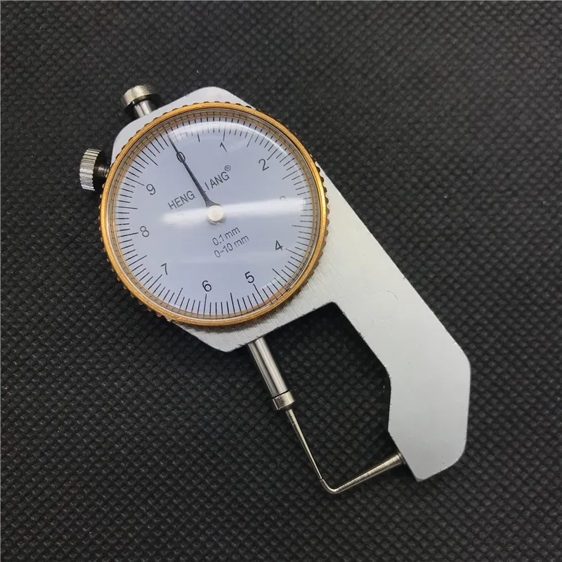 Dental Lab Caliper Measuring Precision 0-10*0.1mm Thickness Instrument Sharp Metal Watch Show Thickness Gauge