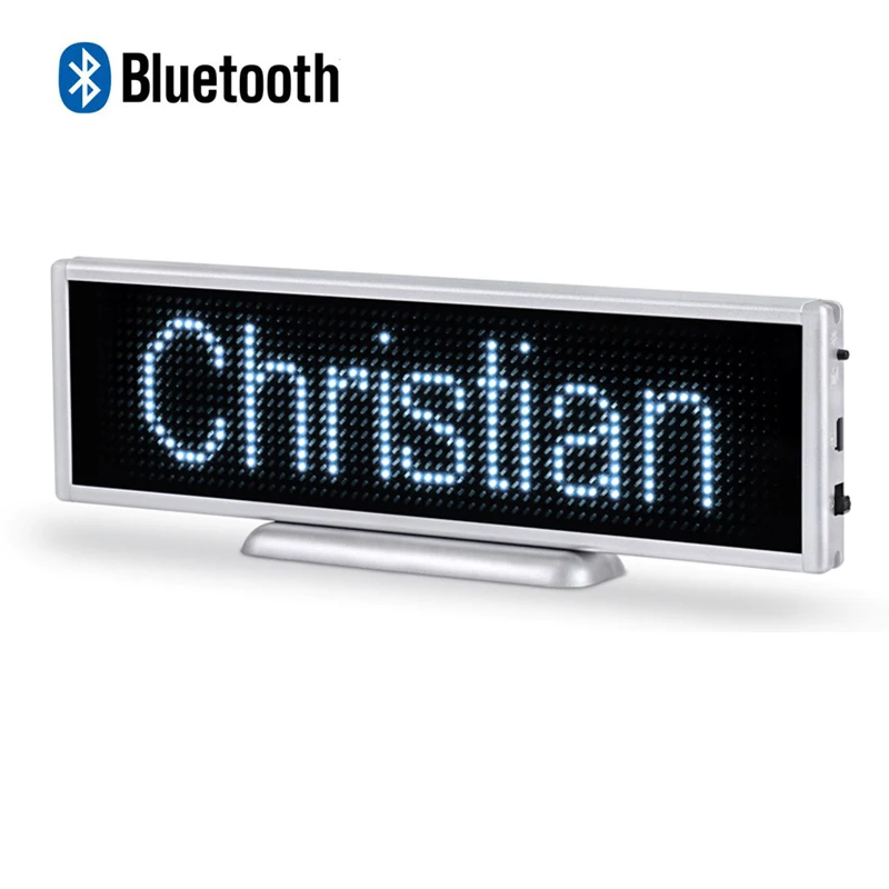 

Многоязычный миниатюрный светодиодный bluetooth-дисплей, беспроводной Перезаряжаемый СВЕТОДИОДНЫЙ знак сообщений, программируемый прокручивающийся светодиодный текстовый знак для магазина