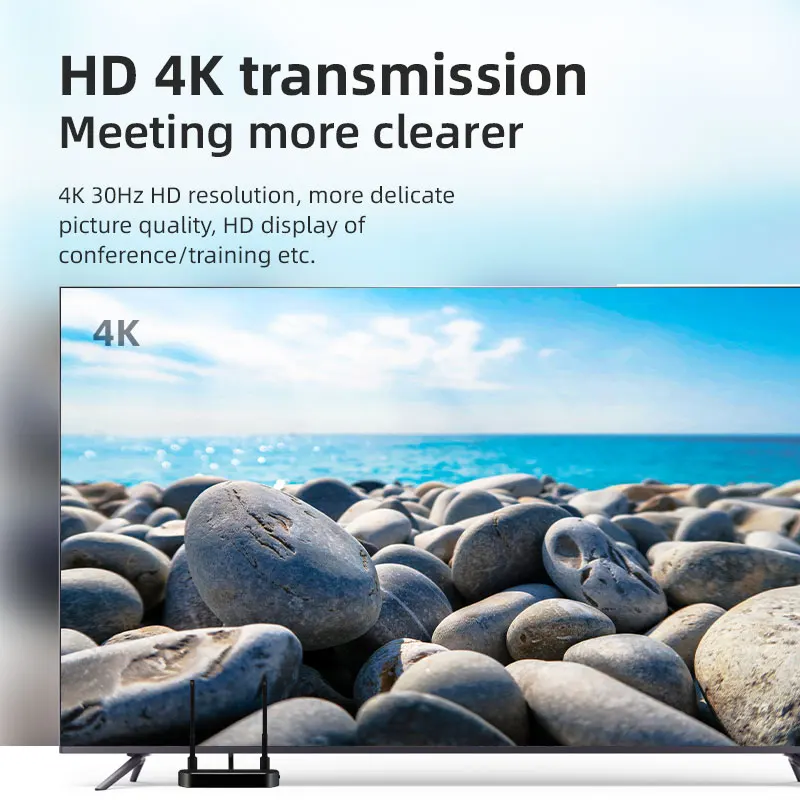 TOP ไร้สาย HDMI Video เครื่องส่งสัญญาณ Extender จอแสดงผลอะแดปเตอร์ Dongle สําหรับ TV Monitor โปรเจคเตอร์การประชุม Live SWITCH PC