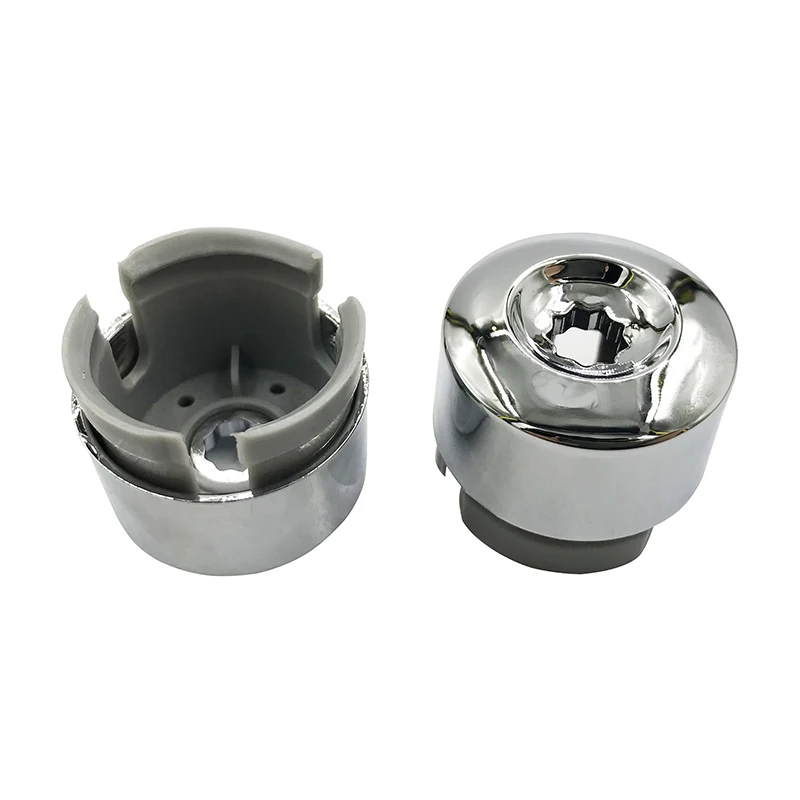 DWCX 7L6 601 173A 2ZZ 10pcs Chrome Wheel Lug Bolt Nut Cap Cover 7L6601173A for VW Touareg 2004 - 2010 2011 2012 2013 2014