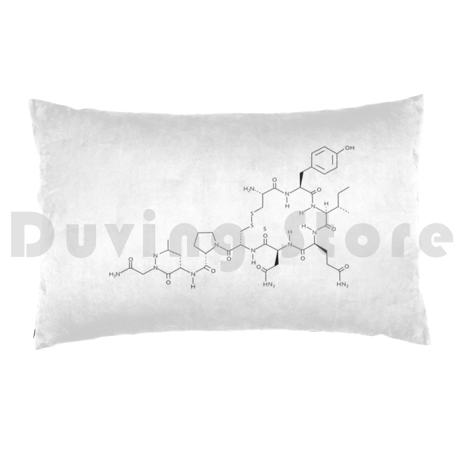 Love Chemistry Molecules Art Pillow Case Printed 50x75 Love Oxytocin Chemistry Molecule Science Nerd Chemical