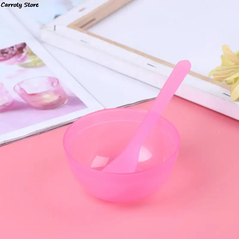 1 Set Face Mask Mixing Bowl Set DIY Facial Beauty Cosmetic Makeup Tool With Brush Mixing Stick Spatula Measuring Spoon Kit