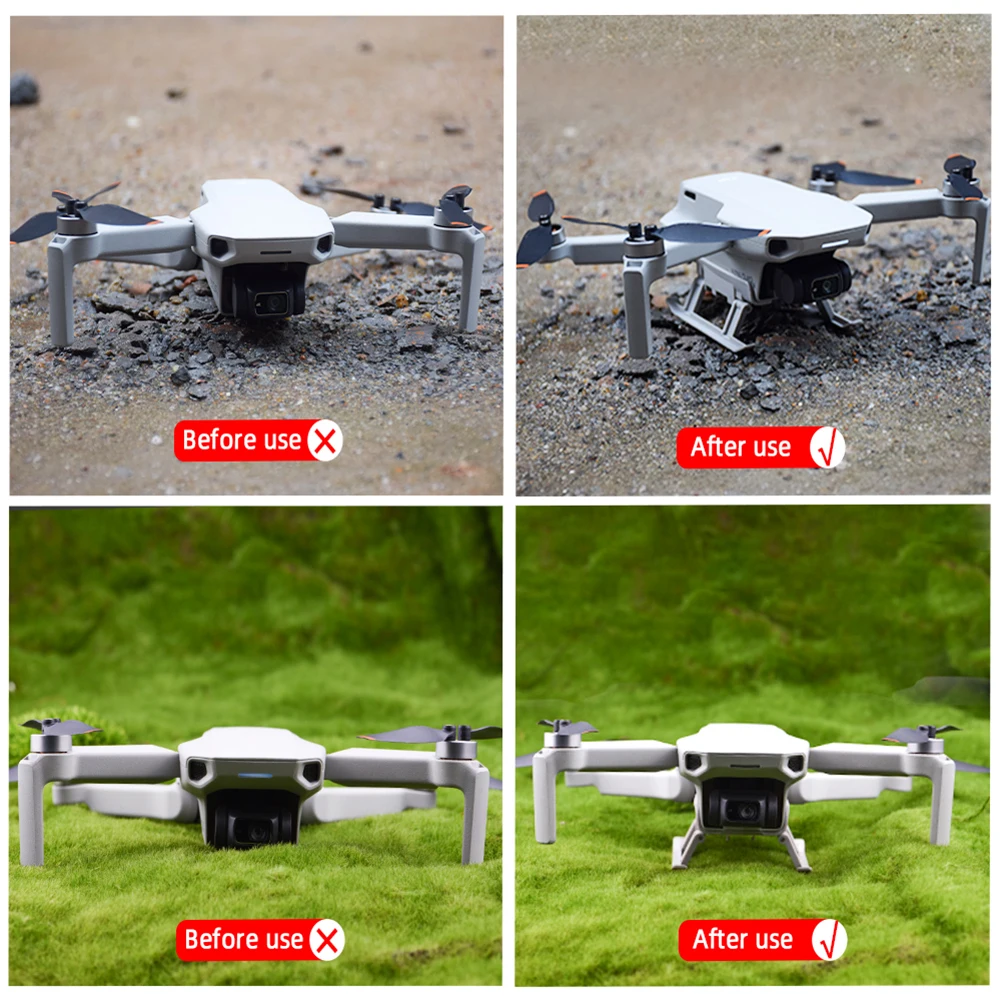 Carrello di atterraggio pieghevole Drone altezza estesa supporto gamba protezione treppiede supporto Skid per accessori DJI Mini SE/Mini 2/Mavic