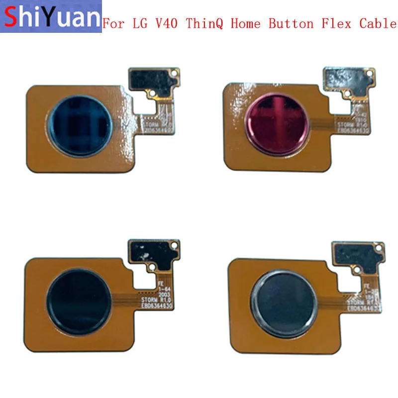 Fingerprint Sensor Home Button Flex Cable Ribbon For LG V40 ThinQ Touch Sensor Flex Ribbon Replacement Parts