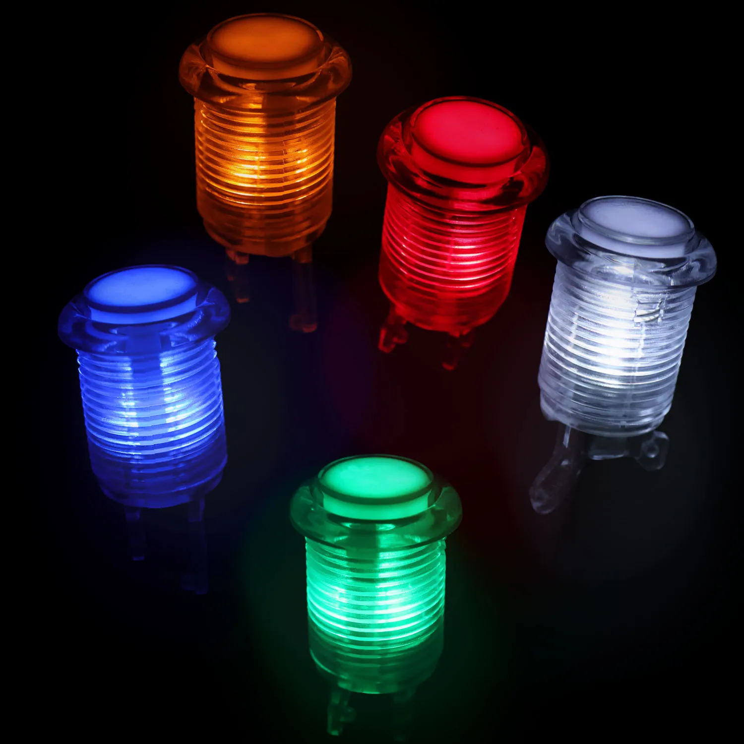SJ@JX Arcade Button LED DIY Kit Controller Mechanical Keyboard Microswitch Push Buttons