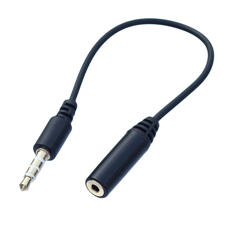 4 polak Stereo 2.5mm żeńskie do 3.5mm męska wtyczka 90 męski na żeński adapter Audio kabel przewód