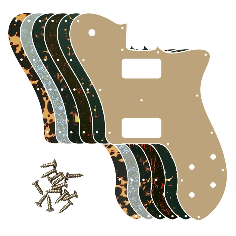Fei Man Niestandardowe części gitarowe do US FD 72 Tele Deluxe Reissue Guitar Pickguard z TV Jones Humbucker Replacement Flame Pattern