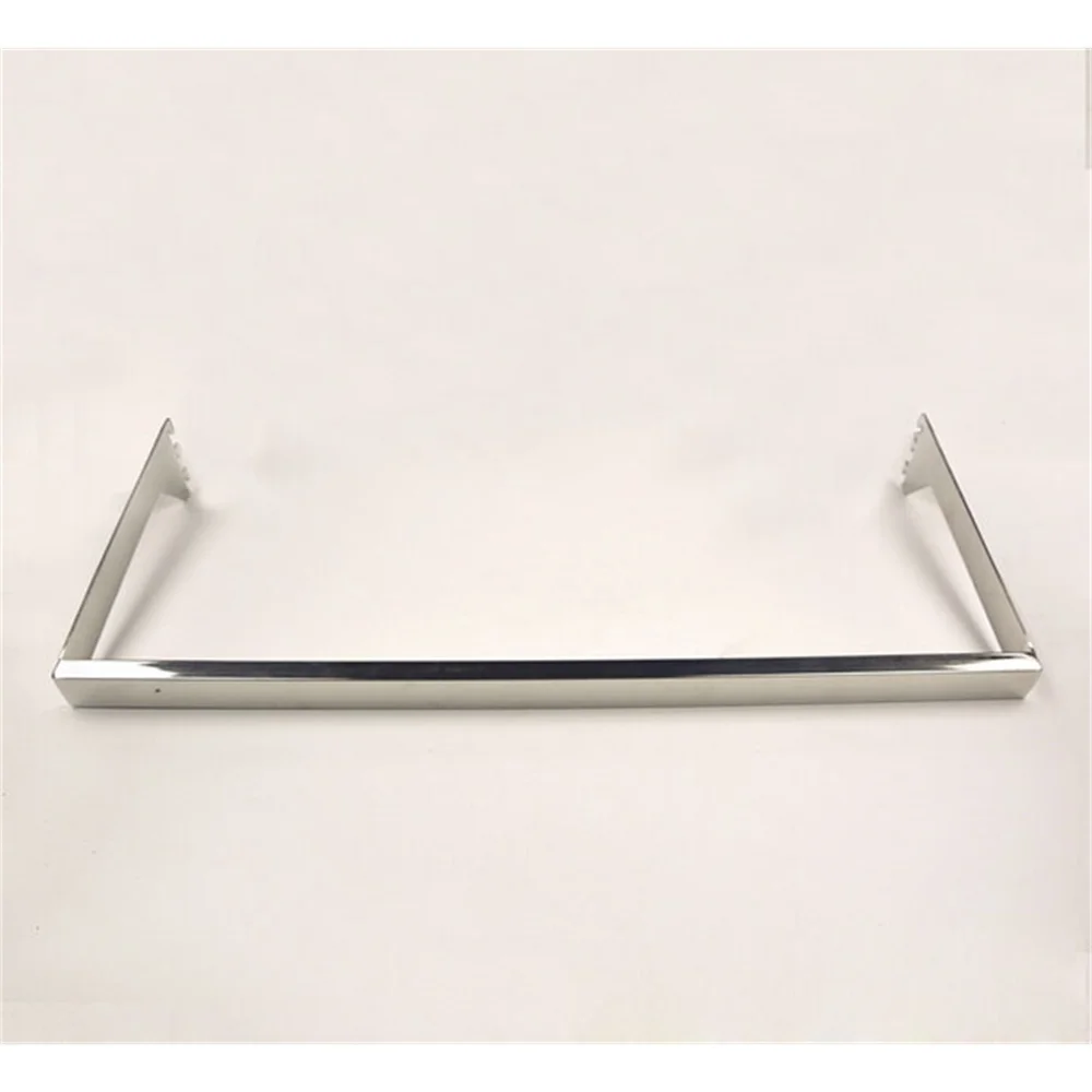 

60cm Stainless Steel Garment Shelf Mounted Clothing Rail Tube Coat Display Rack Shelf Support Bar Bracket Holder Square Bar