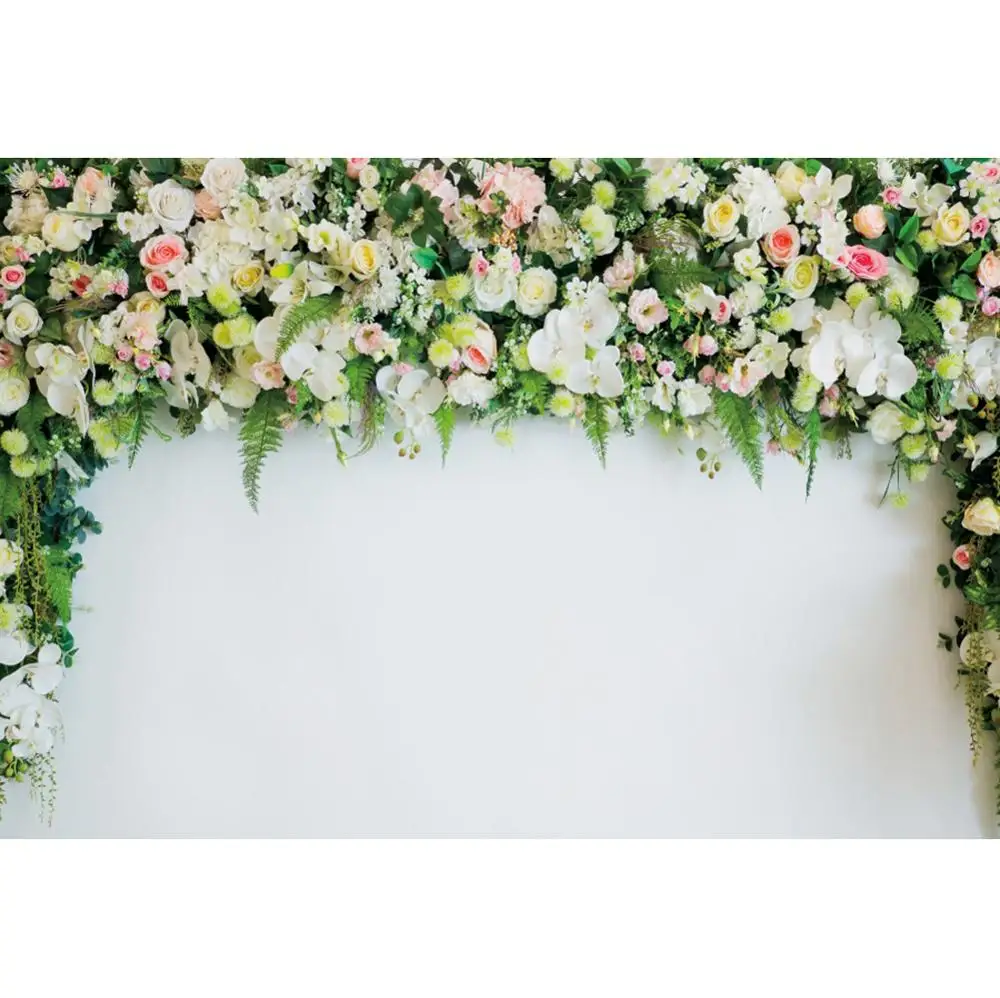 Yeele الزفاف Photophone الزهور إكليل ديكور حفلات الزفاف صورة صور خلفية مخصصة خلفية للصور استوديو