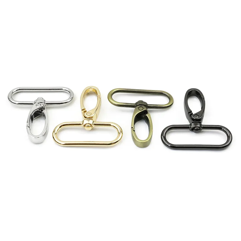 

30Pcs Metal Strap Buckles Lobster Clasp Collar Carabiner Snap Hook DIY KeyChain Bags Part Accessories 38mm Bag Buckles