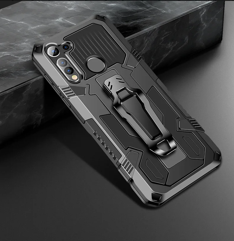 For OPPO Realme 5 Pro Realme5 5i Case Hard Armor shockproof With Stand protective Back Case for OPPO Realme 6 6i C11 C3 C2 C1