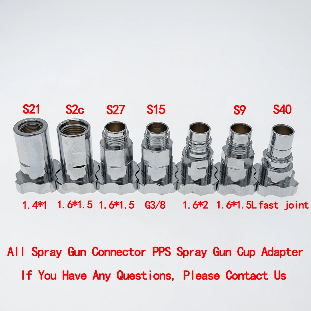 Todos os Cobre Pistola de Pulverizador Conector Pps Adaptador Pistola Copo Adaptador para Pistola de Pulverização Descartável Copo de Medição